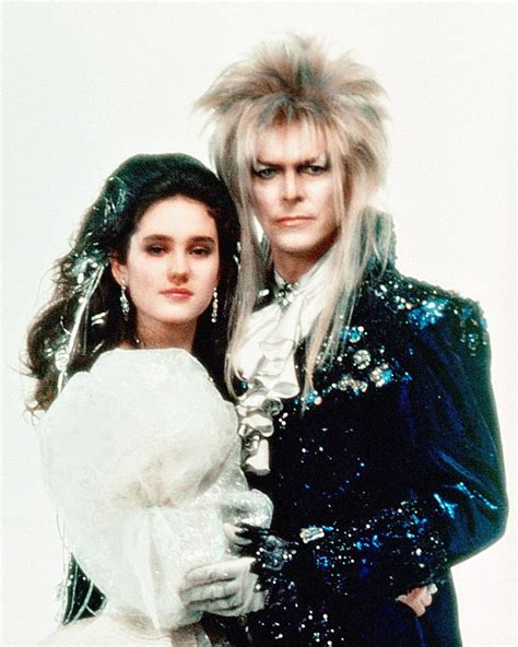 Labyrinth Promo Shots Of David Bowie As Jareth And Jennifer Connelly As Sarah Sarahs Younger