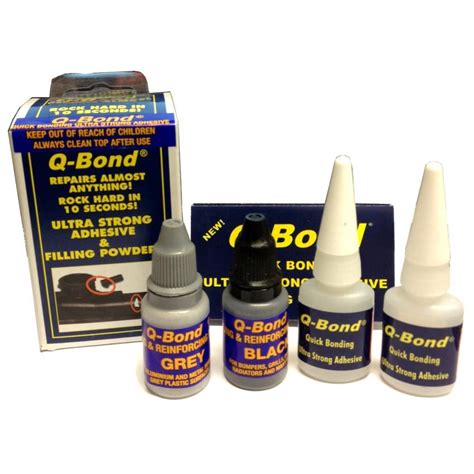 As usual, we will also provide you with a buying guide and faqs section for general advice and tips. Q-Bond 2-Part Adhesive Repair Glue and Filler. Chemical ...