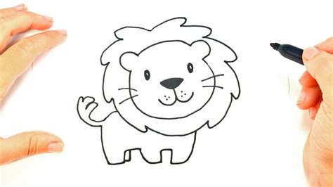 How To Draw A Lion Face Lion Head Easy Draw Tutorial Youtube