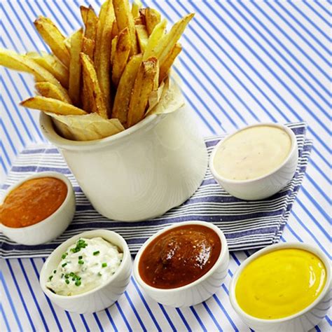 My mom always made this dip for fried shrimp. Homemade French Fries with Five Dipping Sauces recipe | Epicurious.com