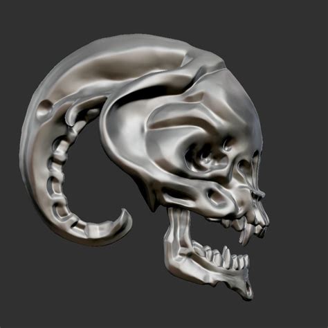 Alien Skull Head Cgtrader