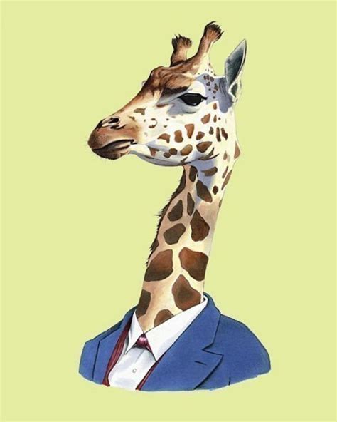 Animal Portraits By Ryan Berkley Giraffe Illustration Giraffe Art