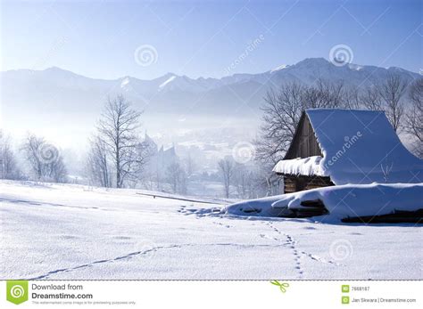 Winter Scene Stock Image Image Of Building Chill Sunny