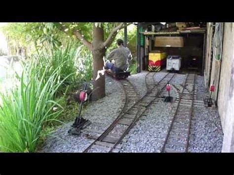 Are you looking for some amusement rides for your garden or backyard? Ride-on backyard railroad (7) - Hand Power car - YouTube
