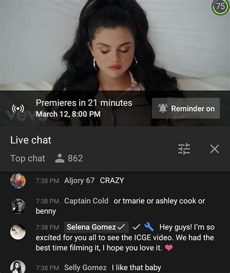 Selena Gomez Left A Comment Minutes Before The I Cant Get Enough Music