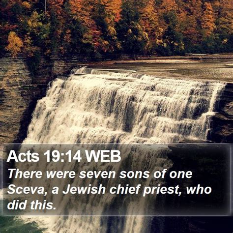 Acts 1914 Web There Were Seven Sons Of One Sceva A Jewish