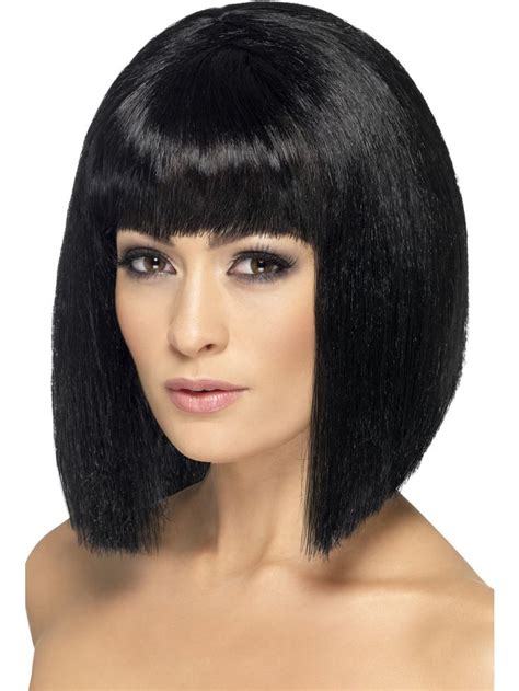Cleopatra Wig Coquette Black Halloween Wigs Short Wigs Fancy
