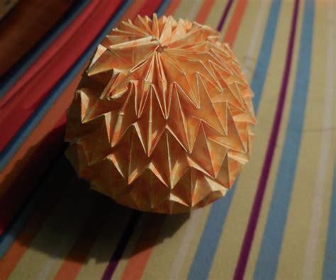 Origami Magic Ball 7 Steps Instructables