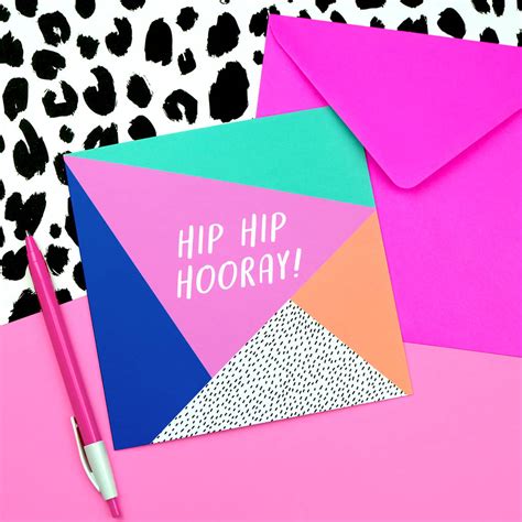 Hip Hip Hooray Card By Paper Plane