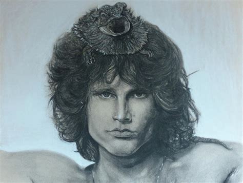 The Lizard King Jim Morrison Painting By Adrienne Martino Pixels