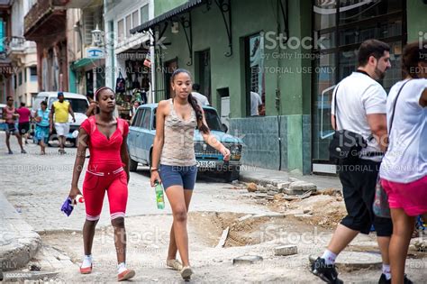 Cuban Girls In Central Havana Cuba Stock Photo Download Image Now