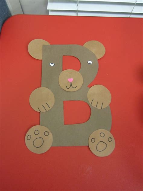 Letter B Crafts For Kindergarten Preschool And Kindergarten
