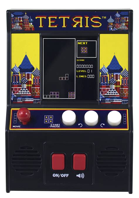 Arcade Classics Handheld Tetris Mini Arcade Game 4 Color Screen