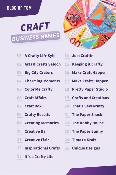 Craft Business Names Best Name Ideas In