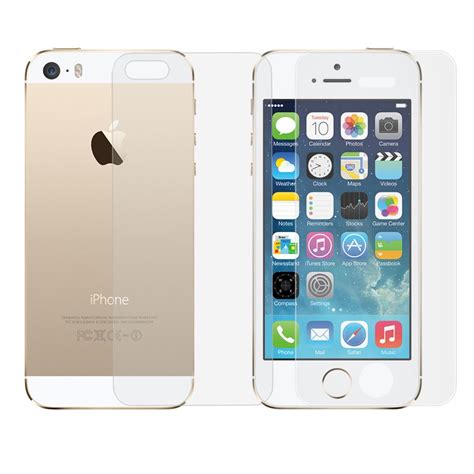 front and back iphone 5 5s genuine tempered glass film screen protector cover new ebay
