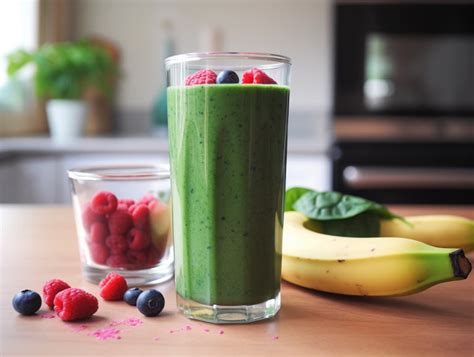 Smoothie Vert Aux Pinards Et Fruits Veggiept