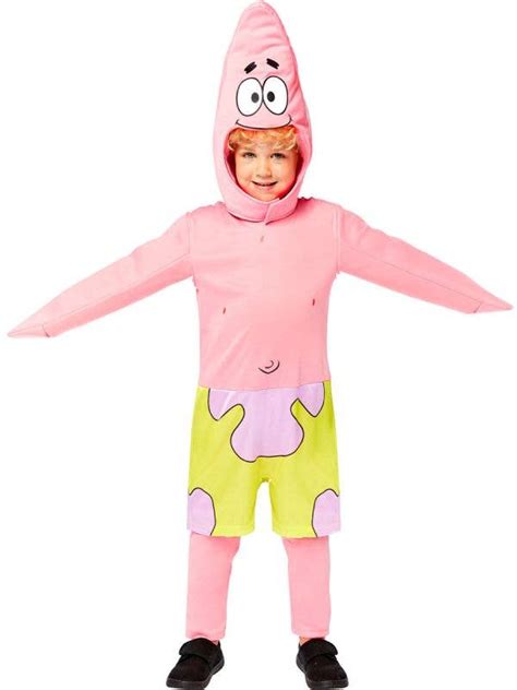 Boys Patrick Star Costume Licensed Sponge Bob Boys Dress Up Costume