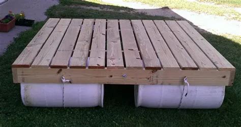 55 Gallon Drum Floating Dock Diy Instructions Floating Dock With