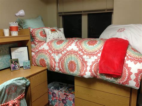 augustana dorm swanson bed chair monogram preppy colorful dorm room preppy lilly