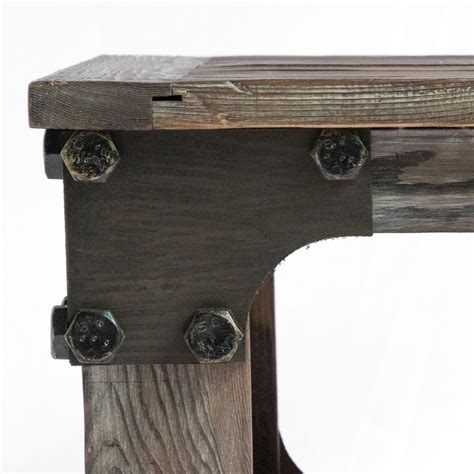 Industrial Wagon Style Small Rustic End Table With Storage Shelf And