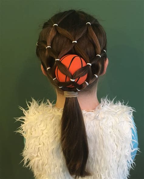 Basketball Hairdo For The Sports Fan Would Be Great For Crazy Hair Day