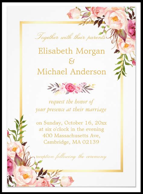 We encourage to add your custom content inside these slides. 14+ Floral Wedding Invitation Designs - Word, PSD, AI, EPS ...