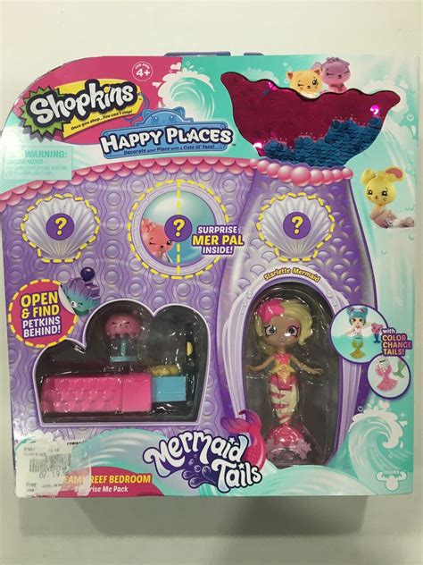 Shopkins Mermaid Tails Happy Places Surprise Dreamy Reef Bedroom ~new
