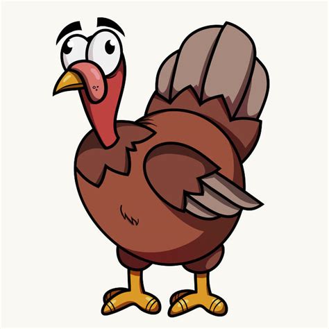 I turned the 50% scaled version into a magnet. How to Draw a Cartoon Turkey in a Few Easy Steps | Easy ...