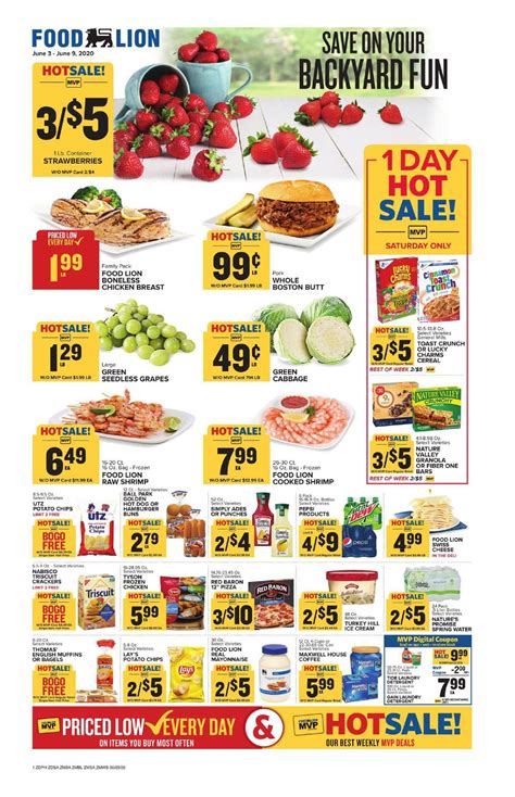 Goods listed on the coupons are accessible online ad trough check out the food lion weekly ad here for the discounts on general grocery products, fresh produce, seafood, meat, snacks, breakfast, pantry. Food Lion Weekly ad Jun 03 - Jun 09, 2020 Sneak Peek ...