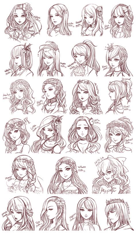 Girl Hairstyles Drawing Reference Best Hairstyles Ideas For Women And Men In