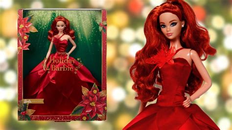 barbie signature 2022 holiday doll walmart exclusive red hair in hand lagoagrio gob ec