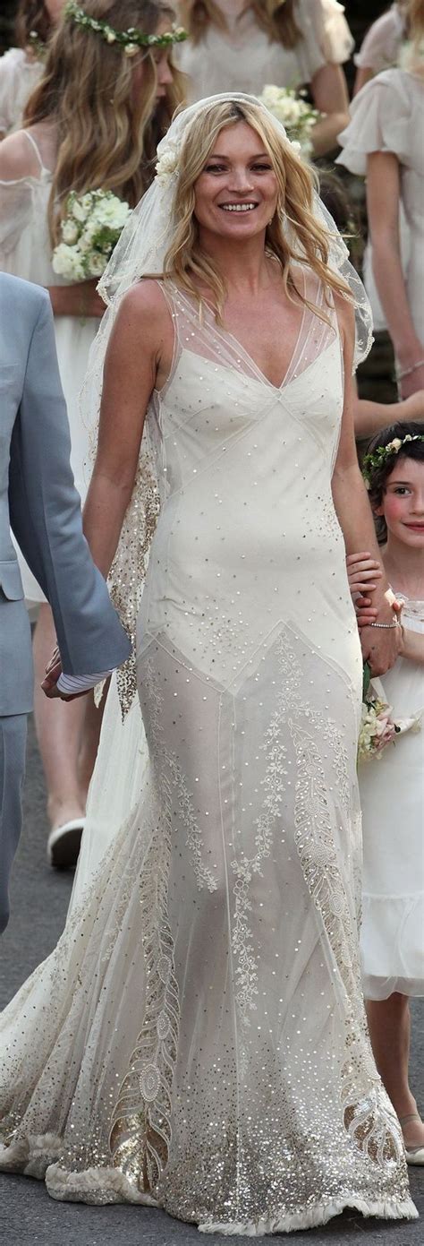 John Galliano Wedding Dress Bride Kate Moss 1920s Fashion Kate