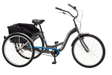 Schwinn Meridian Adult Tricycle Single Speed 26 Inch Wheels Grey