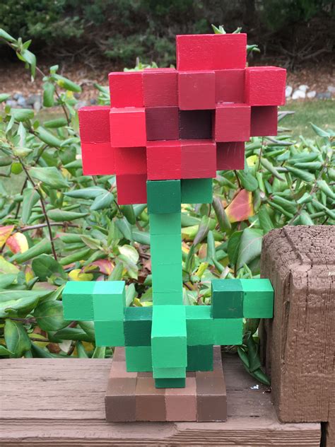 Minecraft Flower 3d Model
