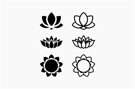Lotus Flower Symbol Graphic By Berridesign · Creative Fabrica