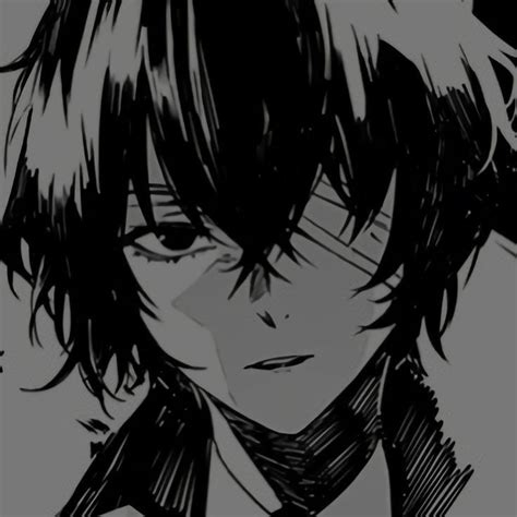 Anime İcons Gothic Anime Anime Monochrome Dazai