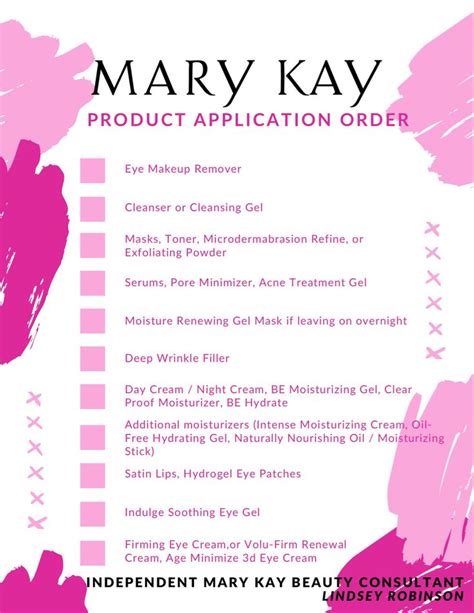 Mary Kay Order Of Application Mary Kay Marketing Mary Kay Business Mary Kay Bridal Looks