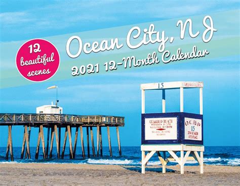 Ocean City New Jersey Nj 2021 Wall Calendar Beach Day Ts And More