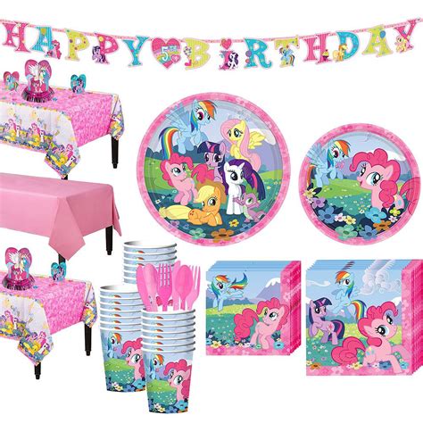 My Little Pony Tableware Party Kit For 24 Guests My Little Pony Party