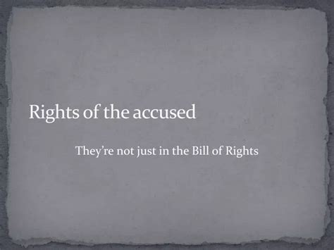Ppt Rights Of The Accused Powerpoint Presentation Free Download Id