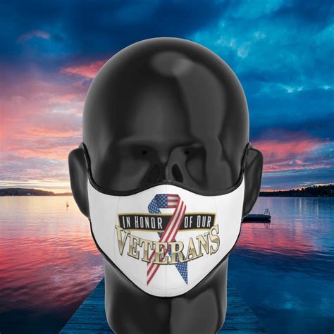 Memorial Day Face Mask For Vererans Honor Our Vets Face Etsy