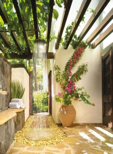 Projeto verão inspirações de chuveiro de jardim na decoração Conexao Decor