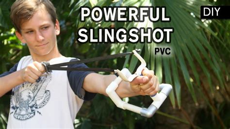 How To Make A Powerful Pvc Slingshot Diy Hunting Tool Youtube