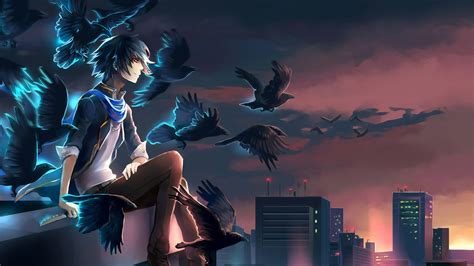 1366x768 Night Lights Anime Laptop Hd Hd 4k Wallpapersimagesbackgroundsphotos And Pictures