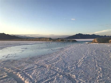 Bonneville Salt Flats Dried Up Lake Stock Photo Image Of Huge