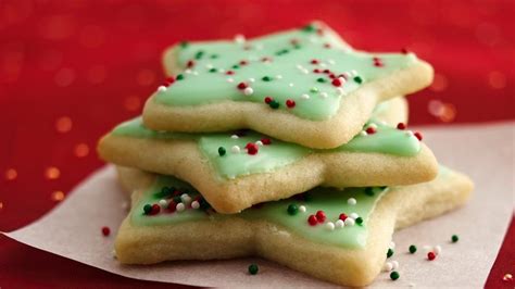 Almond holly wreaths christmas cookie recipe. Pillsbury Christmas Sugar Cookies - Pillsbury Ready-to-Bake Flag Shape Sugar Cookies box - 200 ...