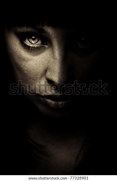 Emotion Expression Dark Girl Face Stock Photo Edit Now 77328901