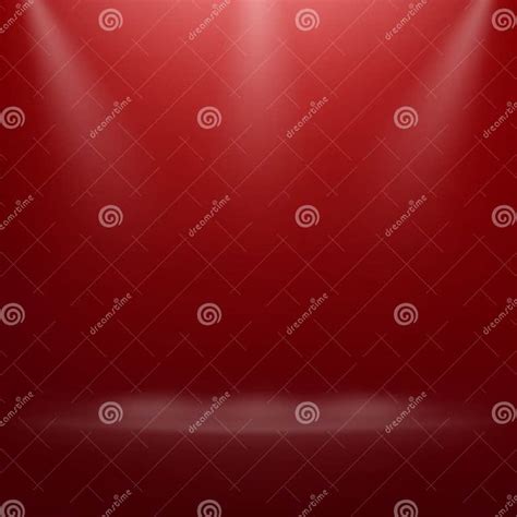 Red Spotlight On Theater Stage Eps 10 Stock Vector Illustration Of