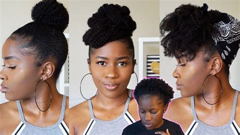5 super easy natural hairstyles on short 4c natural hair using clip ins betterlength mona b