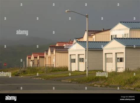 Abandoned Houses From Navy Base Adak Island Aleutian Islands Alaska